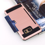 Wholesale Galaxy Note FE / Note Fan Edition / Note 7 Credit Card Armor Case (Rose Gold)